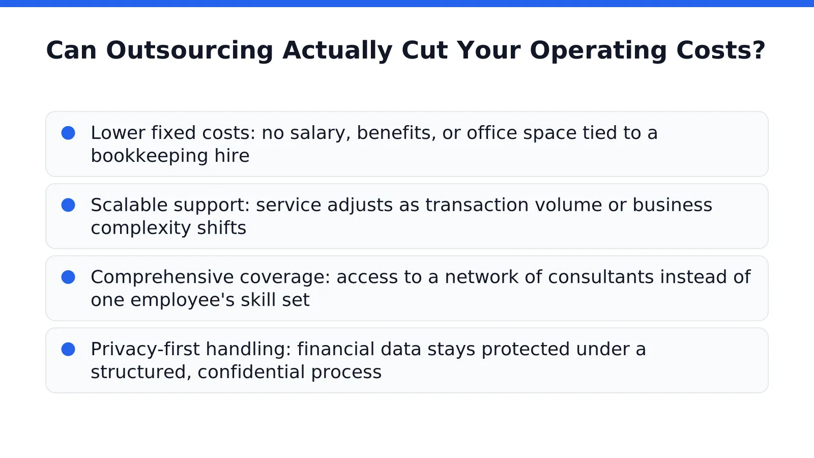 Can Outsourcing Actually Cut Your Operating Costs